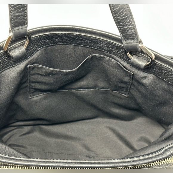 Marc Jacobs Maverick Tote Soft Black Pebbled Leather Large Bag 3 Sections EUC! - Picture 9 of 11